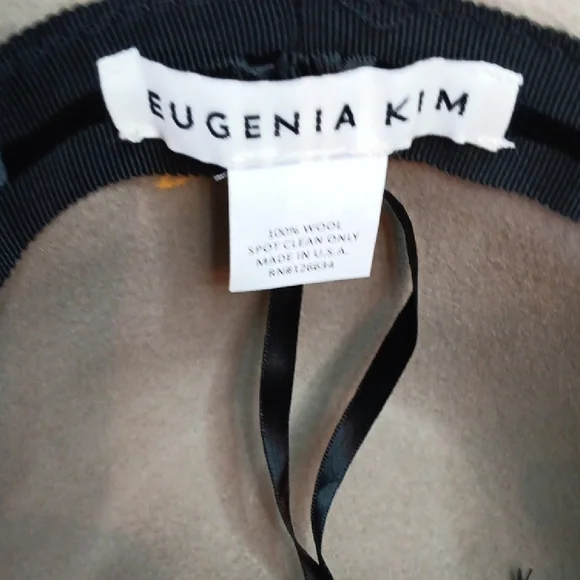 Eugenia Kim Gray Hat with Cream Band - www  display picture 2